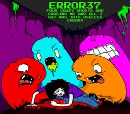 Four Crazy Ghosts Are Chasing Me And All I Got Was This Useless Cherry von Error37 – Album Cover