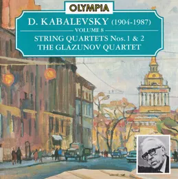 Volume 8: String Quartets nos. 1 & 2 von Дмитрий Борисович Кабалевский – Album Cover