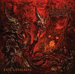 Evil Upheaval von Depravity – Album Cover