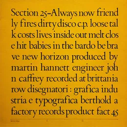 Always Now von Section 25 – Album Cover