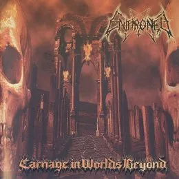 Carnage in Worlds Beyond von Enthroned – Album Cover