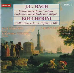 Bach: Cello Concerto in C minor / Sinfonia Concertante in A major / Boccherini: Cello Concerto in B-flat, G.482 von Luigi Boccherini – Album Cover