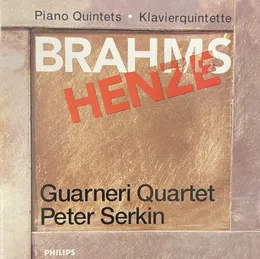 Piano Quintets von Peter Serkin – Album Cover
