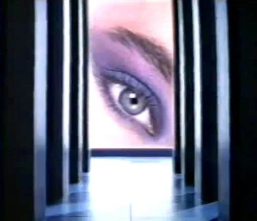 blue eyeshadow