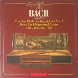 Complete Works for Harpsichord, Vol. 3: From The Welltempered Clavier, Part 2, BWV 880-893 von Christiane Jaccottet – Album Cover
