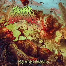 Decimated by Barbarity von Human Barbecue – Album Cover