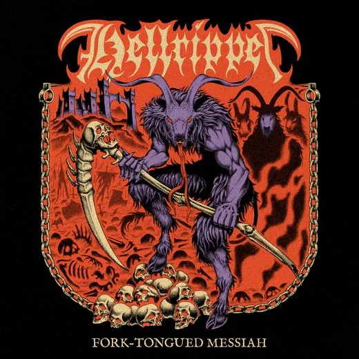 Fork‐Tongued Messiah von Hellripper – Album Cover