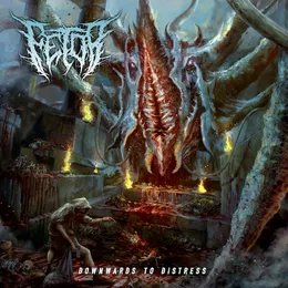 Downwards to Distress von Fetor – Album Cover