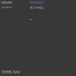 FRAGILE von Causa – Cover