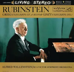 Grieg: Piano Concerto in A Minor, Op. 16 - Liszt: Piano Concerto No. 1 in E-Flat Major von Alfred Wallenstein – Cover