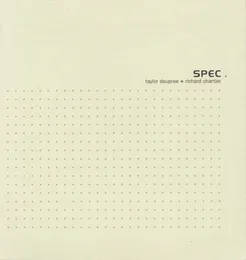 SPEC. von Richard Chartier – Album Cover