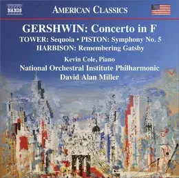 Gershwin: Concerto in F / Tower: Sequoia / Piston: Symphony no. 5 / Harbison: Remembering Gatsby von Walter Piston – Album Cover