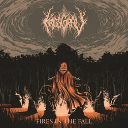 Fires in the Fall von Krigsgrav – Album Cover