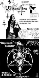 Unholy Black Death / Unholy Masters Of Darkness!!! von Impiety – Album Cover