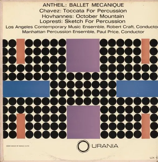 Ballet Mécanique / Toccata For Percussion / October Mountain / Sketch For Percussion