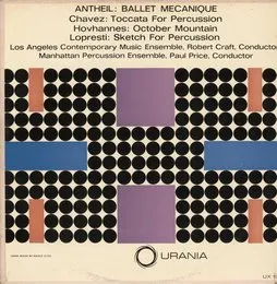 Ballet Mécanique / Toccata For Percussion / October Mountain / Sketch For Percussion von Carlos Chávez – Album Cover