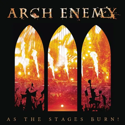 As the Stages Burn! von Arch Enemy – Album Cover
