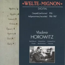 Welte Mignon von Vladimir Horowitz – Album Cover