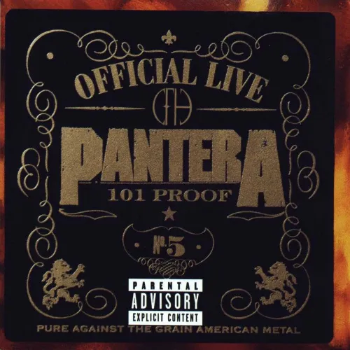 Official Live: 101 Proof von Pantera – Album Cover