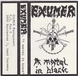 A Mortal in Black von Exumer – Album Cover