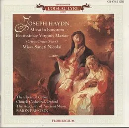 Missa in honorem Beatissimae Virginis Mariae (Great Organ Mass) / Missa Sancti Nicolai von Simon Preston – Album Cover