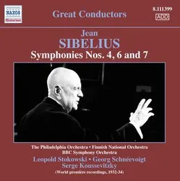 Symphonies nos. 4, 6 and 7 von Сергей Кусевицкий – Cover