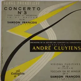 Piano Concerto no. 3 / Visions fugitives, op. 22 / Toccata in D minor von Сергей Сергеевич Прокофьев – Album Cover