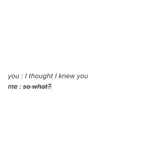 SO WHAT!