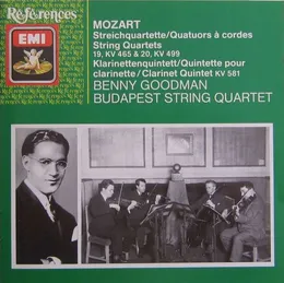 String Quartets 19, KV 465 & 20, KV 499 / Clarinet Quintet KV 581 von Budapest String Quartet – Album Cover