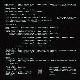 Leaving von Blinders – Album Cover