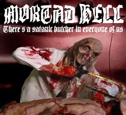 There's a Satanic Butcher in Everyone of Us von Mortad Hell – Album Cover