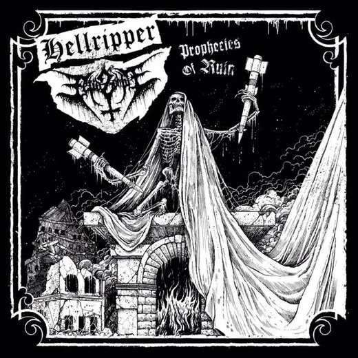 Prophecies of Ruin von Hellripper – Album Cover