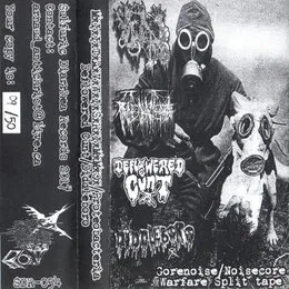 Gorenoise / Noisecore Warfare Split Tape von Deflowered Cunt – Album Cover