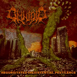Regurgitated Inexistential Pestilence von Omnioid – Album Cover