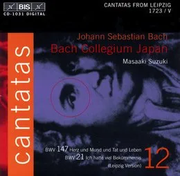 Cantatas, Volume 12 von 鈴木雅明 – Album Cover