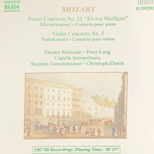 Piano Concerto no. 21 "Elvira Madigan" / Violin Concerto no. 5