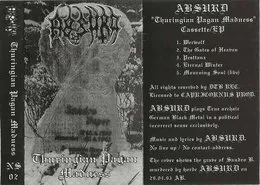 Thuringian Pagan Madness von Absurd – Album Cover