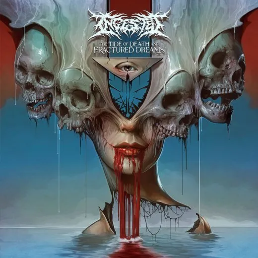 The Tide of Death and Fractured Dreams von Ingested – Album Cover