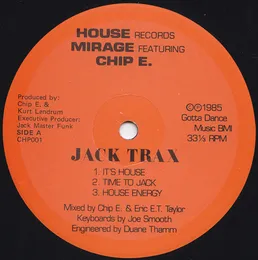 Jack Trax von Chip E. – Album Cover