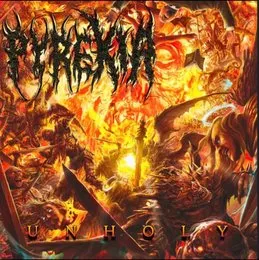 Unholy von Pyrexia – Album Cover