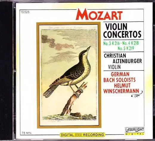 Violin Concertos No. 3 K 216 · No. 4 K 218 · No. 5 K 219