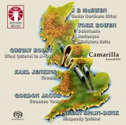 McEwen: Under Northern Skies / Bowen: Debutante / Burlesque / Miniature Suite / Holst: Wind Quintet in A-flat / Jenkins: Chums! / Jacob: Swansea Town / Spain-Dunk: Rhapsody Quintet von Edwin York Bowen – Album Cover