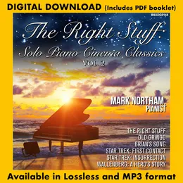 The Right Stuff: Solo Piano Cinema Classics Vol. 2 von Mark Northam – Album Cover